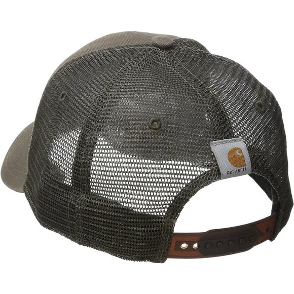 Men's Canvas Mesh-Back Logo Graphic Cap - Picture 2 of 3